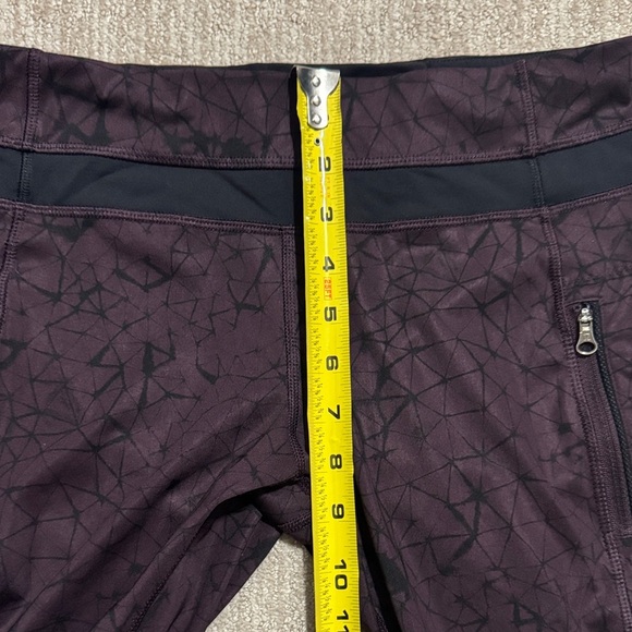 Lululemon Inspire Tight Full-On Luxtreme Mesh Star Crushed Black Cherry Size 8 - Picture 4 of 11